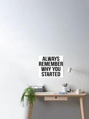 Don't Forget Why You Started, It's Never Too Late. Wallpaper