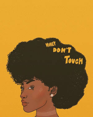 Don't Touch Cute Black Girl Wallpaper