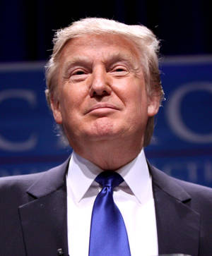 Donald Trump Smiling Proudly Wallpaper