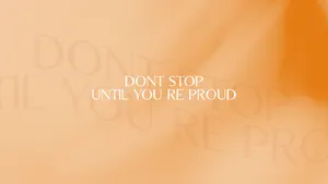 Don’t Stop Cream Aesthetic Wallpaper