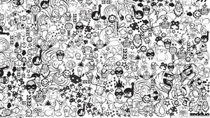 Doodle Anime Illustration Wallpaper