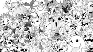 Doodle Art Digimon Wallpaper