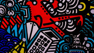 Doodle Colored Street Art Wallpaper