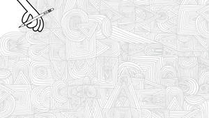 Doodle Hand Pencil Sketch Wallpaper