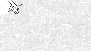 Doodle Hand Pencil Sketch Wallpaper