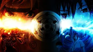 Dope Anime Naruto Vs Sasuke Wallpaper