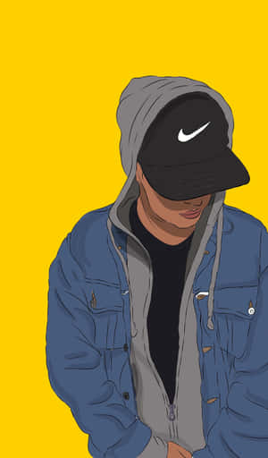 Dope Boy In Nike Cap Wallpaper