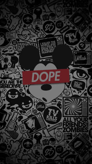 Dope Tumbler Mickey Mouse Wallpaper Wallpaper