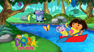 Dora The Explorer River Boat Wallpaper