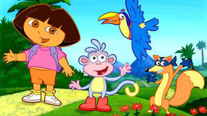 Dora The Explorer Tucán And Swiper Wallpaper