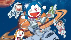 Doraemon In Space Wallpaper