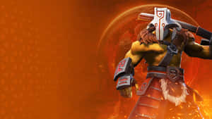 Dota 2 Juggernaut Resting Sword On Shoulder Wallpaper