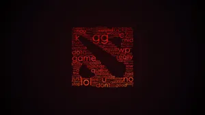 Dota 2 Logo Words Wallpaper
