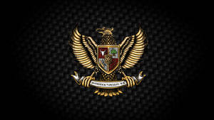 Dotted Black Garuda Wallpaper