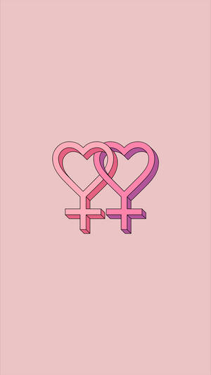 Double Venus Lesbian Aesthetic Wallpaper