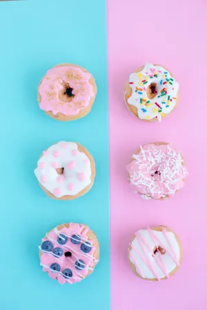 Doughnuts Aesthetic Pattern Wallpaper