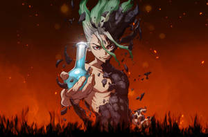 Dr Stone Powerful Senku Ishigami Wallpaper