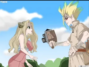 Dr Stone Senku And Ruri Wallpaper