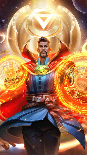 Dr Strange Imposing Artwork Wallpaper