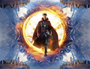 Dr Strange New York Skylines Wallpaper