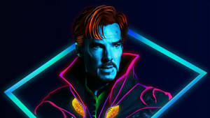 Dr Strange Skin Blue Violet Highlights Wallpaper