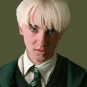 Draco Malfoy Digital Fanart Wallpaper