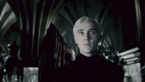 Draco Malfoy In Dark Scene Wallpaper