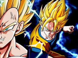 Dragon Ball Goku And Majin Vegeta Smile Wallpaper