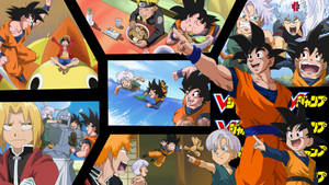 Dragon Ball Goten Collage Wallpaper