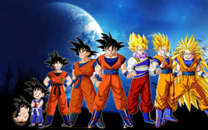 Dragon Ball Z Goku Evolution Wallpaper