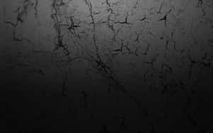 Dramatic Black Cracked Stone Texture Wallpaper