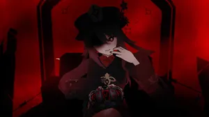 Dramatic Hu Tao Pfp Wallpaper