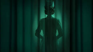 Dramatic Silhouette Of Nurse Ratched Wallpaper