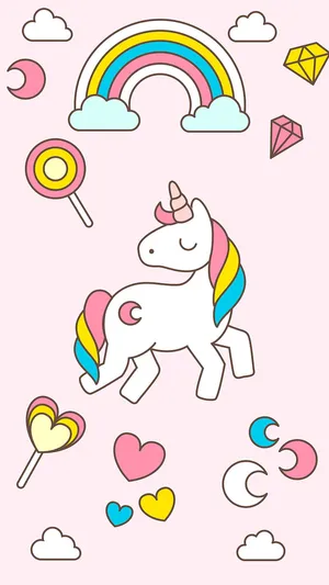 Dream Big, Thinking Magical With Pastel Unicorn Wallpaper