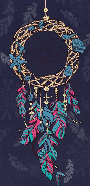 Dream Catcher Seashells Wallpaper