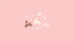 Dreamy Kawaii Pink Aesthetic Desktop Wallpaper Wallpaper