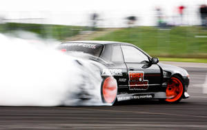 Drift Cars Nissan Skyline Back View Wallpaper