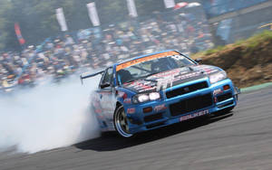 Drift Cars Skyline Close-up Wallpaper