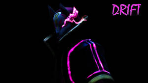 Drift Fortnite Neon Art Wallpaper