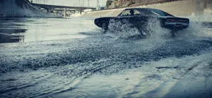 Drifting Black Car Hd Wallpaper