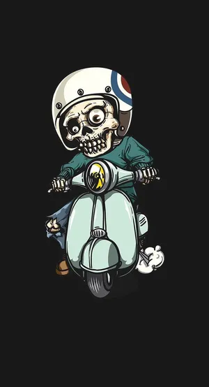 Driving Skeleton Swag Wallpaper