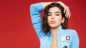 Dua Lipa Model Pout Wallpaper