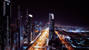 Dubai At Night Wallpaper