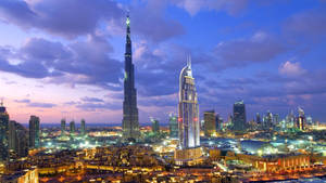 Dubai Bright Lights Wallpaper