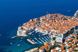 Dubrovnik City With A Port Wallpaper