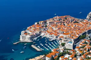 Dubrovnik City With A Port Wallpaper