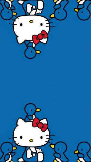 Ducks And Hello Kitty Aesthetic Wallpaper