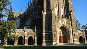 Duke University Chapel Main Entrance Wallpaper