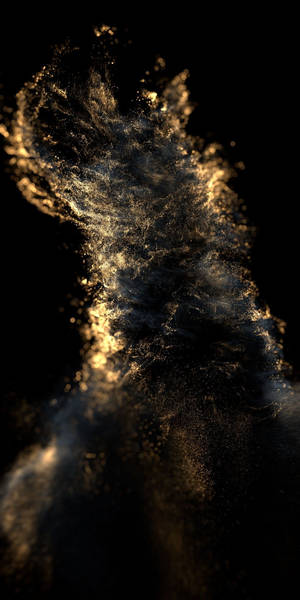 Dust Black And Gold Iphone Wallpaper