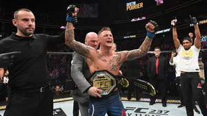 Dustin Poirier Crying Win Wallpaper